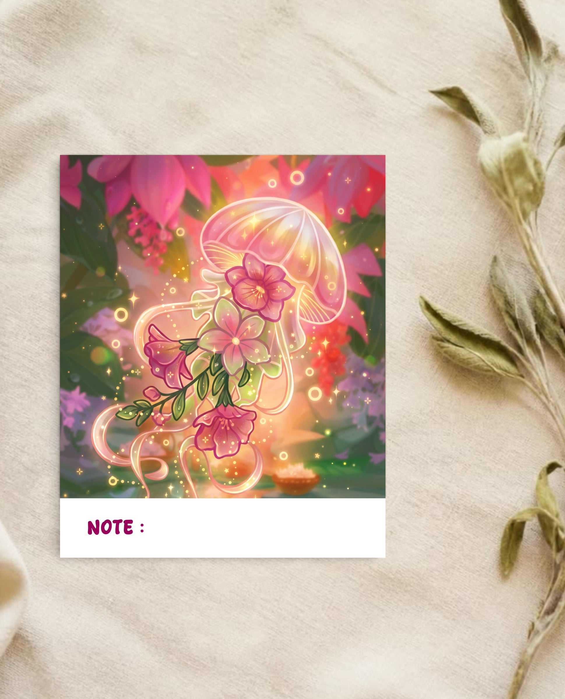 Fantasy Flower Art Fridge Magnetic Sheet