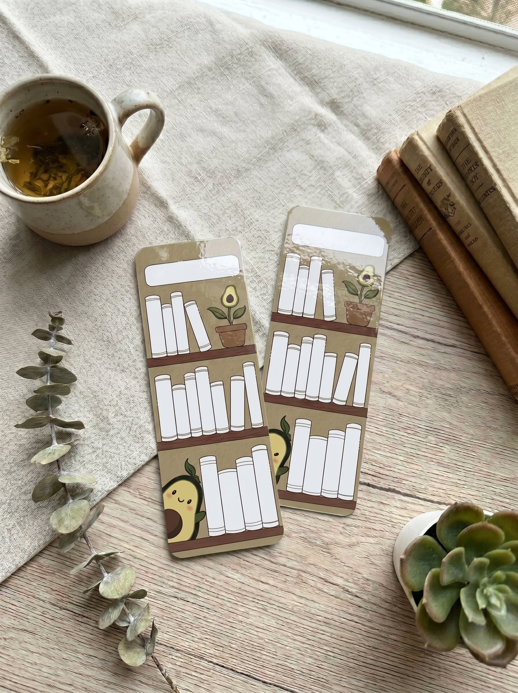 Avocado Bookshelf Bookmark