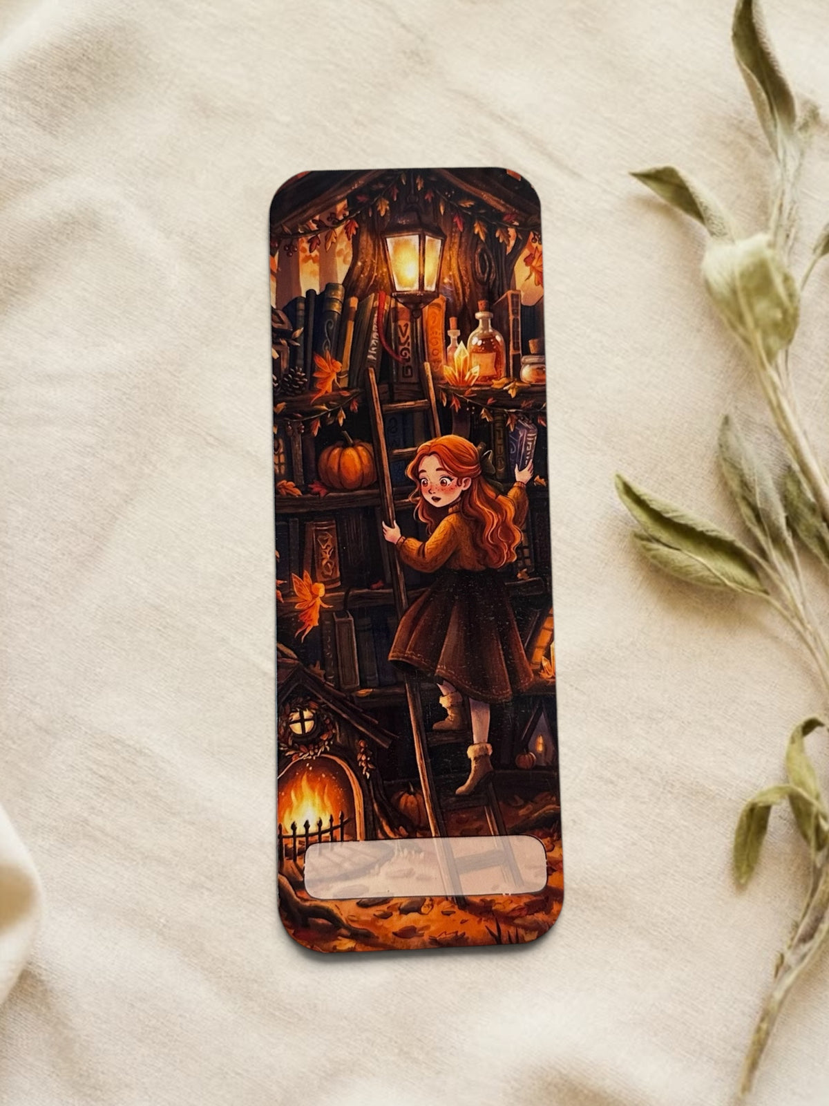 Autumn Library Bookmark
