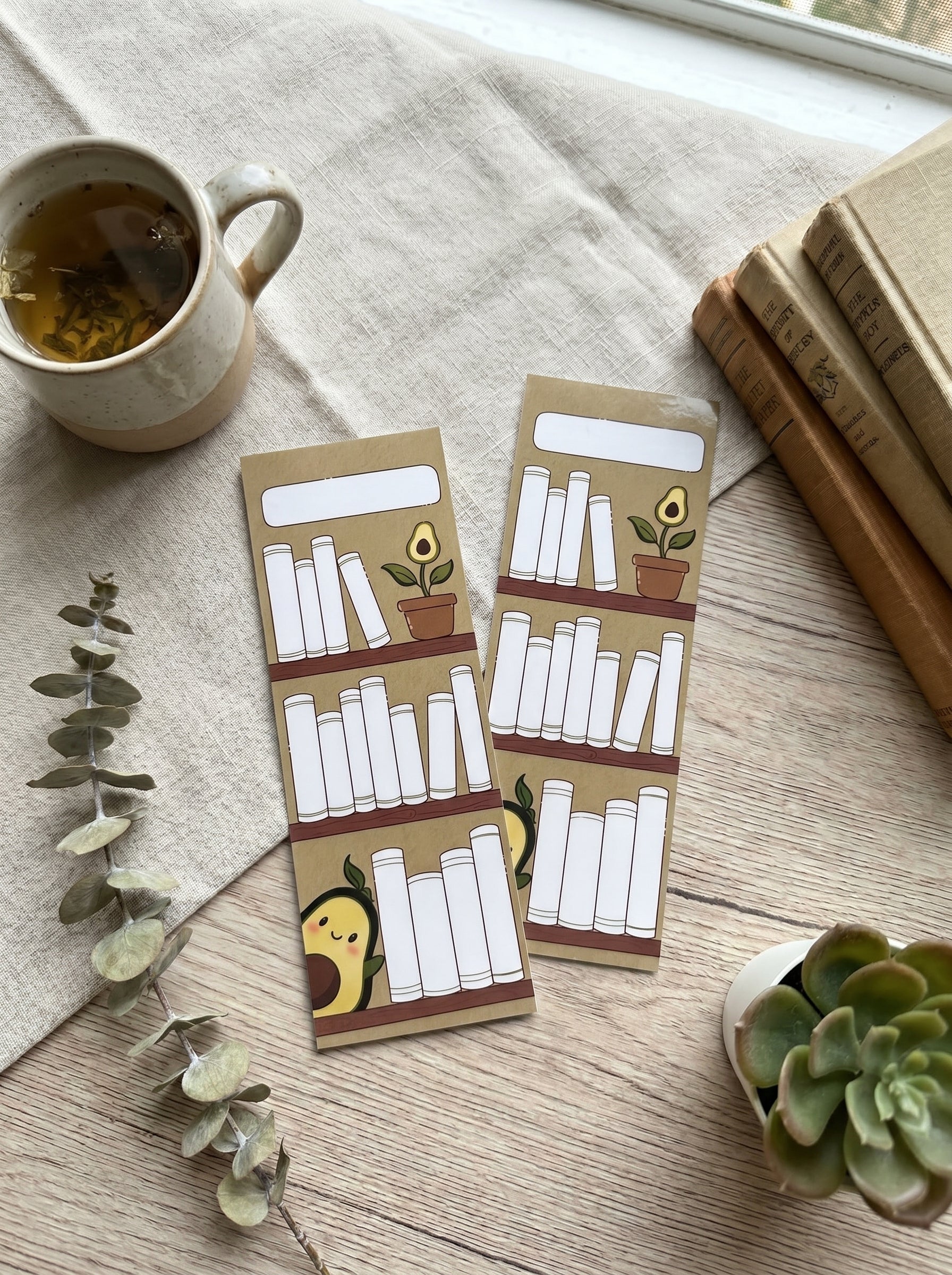 Avocado Bookshelf Bookmark