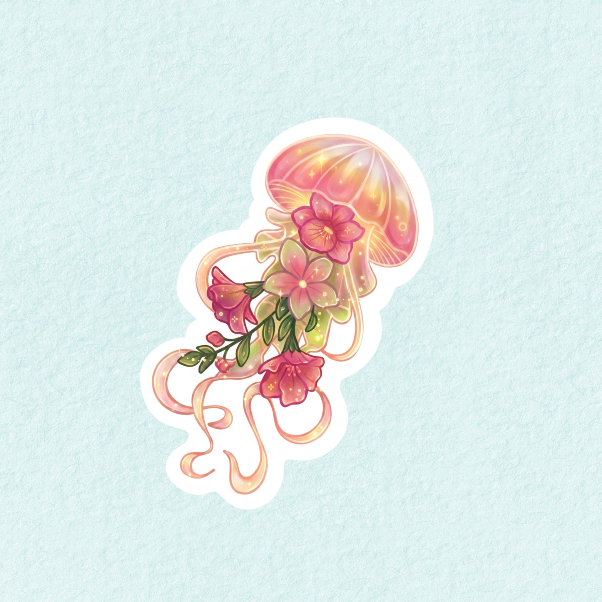 Dreamy Bloom Jelly Die-cut sticker
