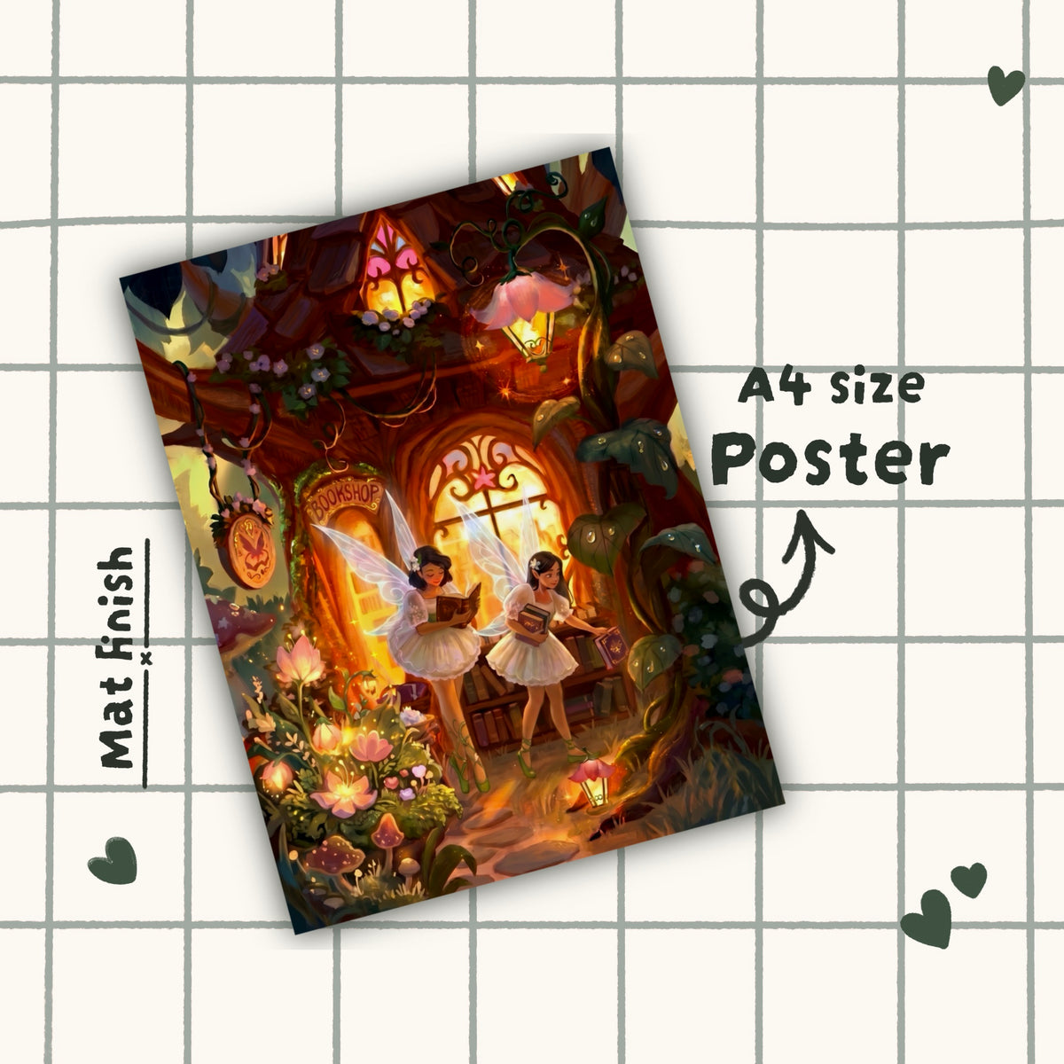 Fairy Bookshop Poster