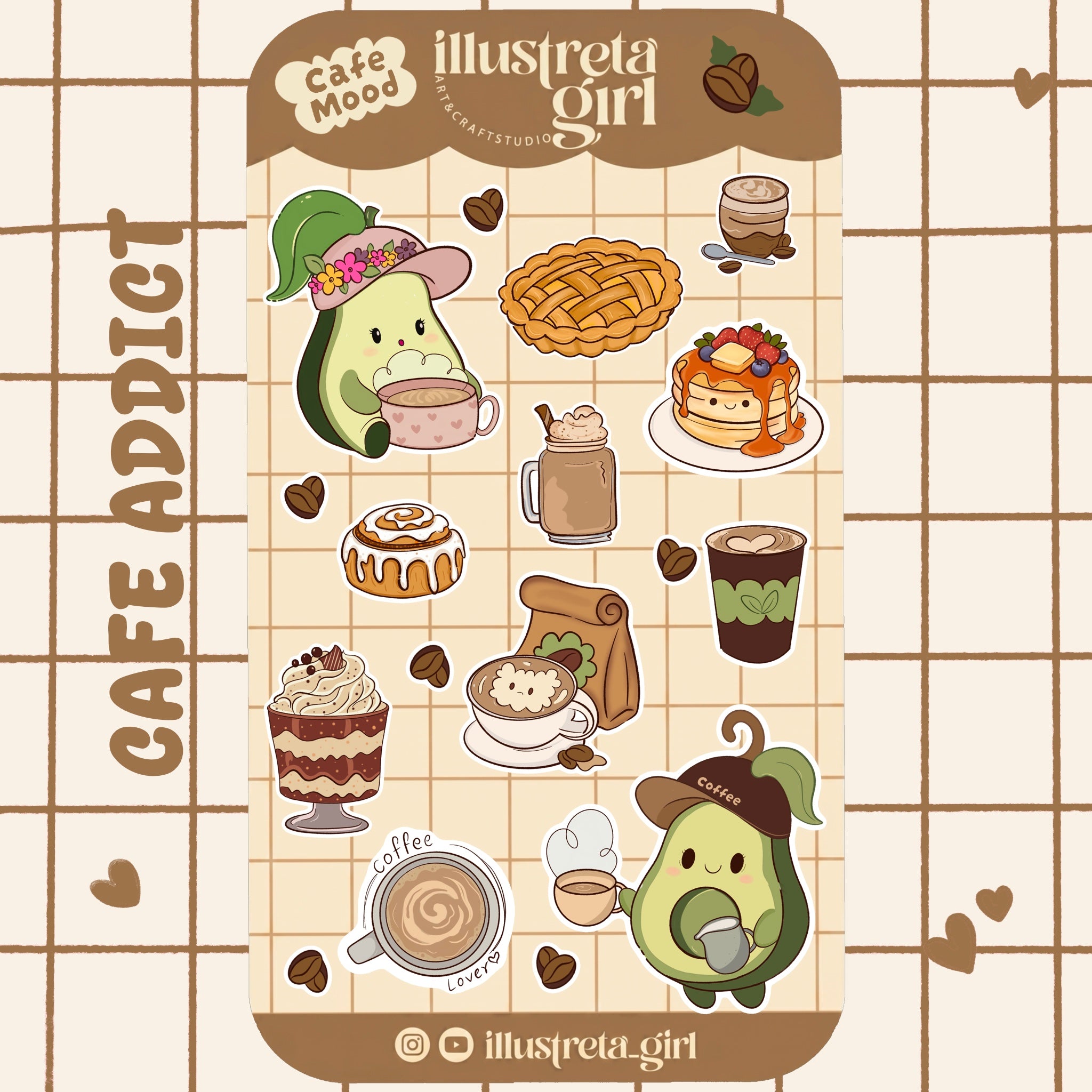 Caffe Addict Sticker Sheet